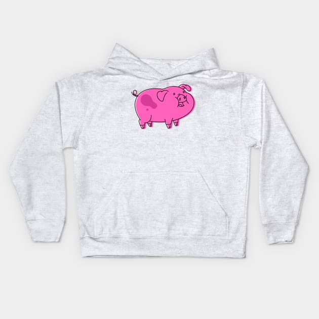 Waddles Kids Hoodie by Hounds_of_Tindalos